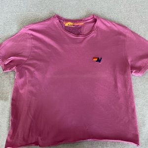 Aviator Nation pink boyfriend tee